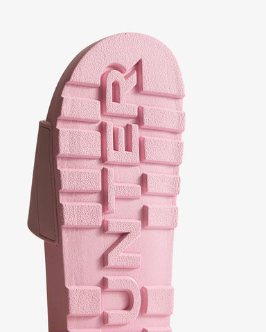 Unisex Parfait Pink Core Embossed Silicon Logo Slider