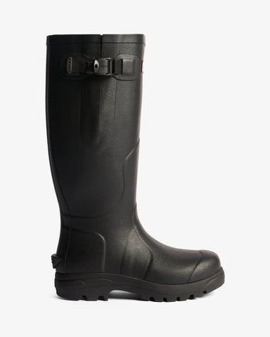 Unisex Black Balmoral MKII Side Adjustable Wellington Boot