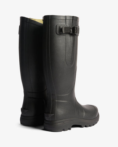 Unisex Black Balmoral MKII Side Adjustable Wellington Boot