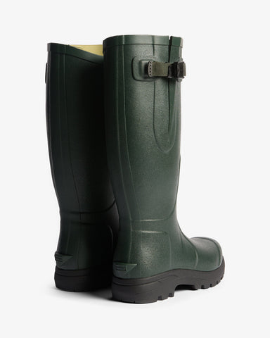 Unisex Dark Olive Balmoral MKII Side Adjustable Wellington Boot