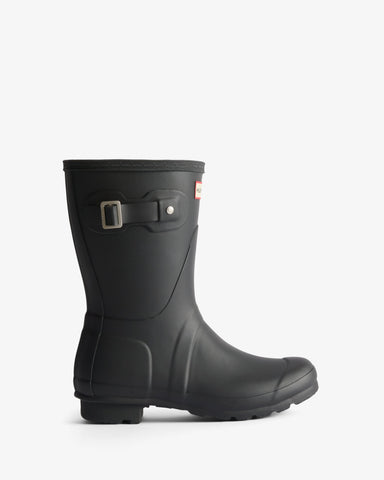 Women's Tartan Lining Short Wellington Boot