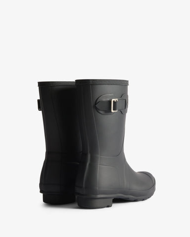 Women's Tartan Lining Short Wellington Boot