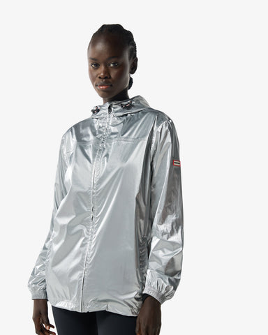 Unisex Silver Play Packable Shell Rain Jacket