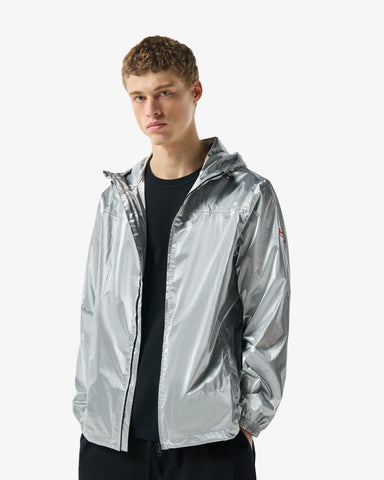 Unisex Silver Play Packable Shell Rain Jacket