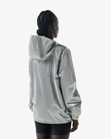 Unisex Silver Play Packable Shell Rain Jacket