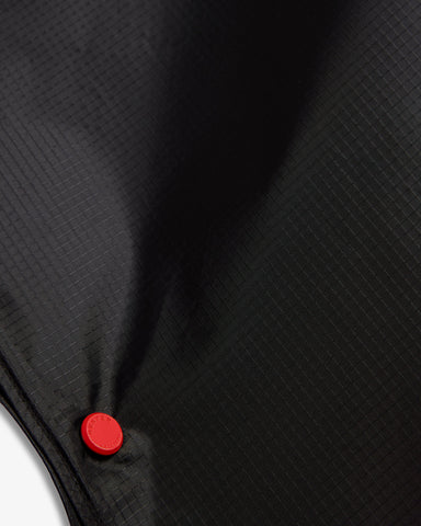 Unisex Black Packable Poncho