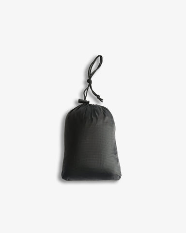 Unisex Black Packable Poncho