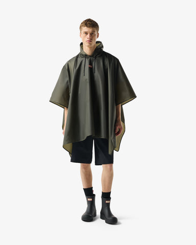Unisex Kambaba Green Packable Poncho