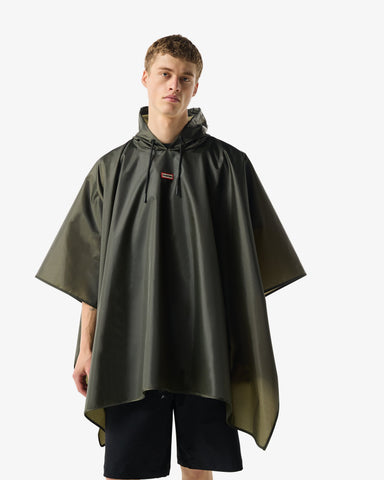 Unisex Kambaba Green Packable Poncho