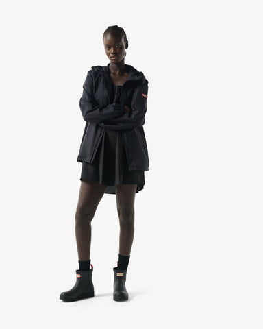 Unisex Black Play Packable Shell Rain Jacket