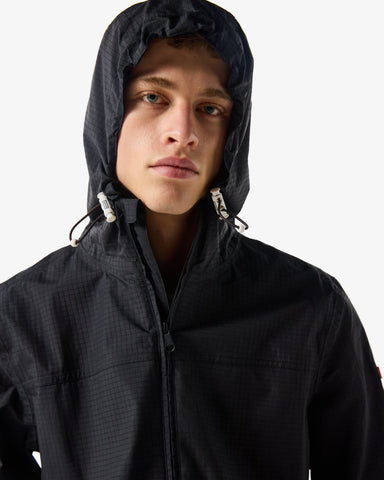 Unisex Black Play Packable Shell Rain Jacket