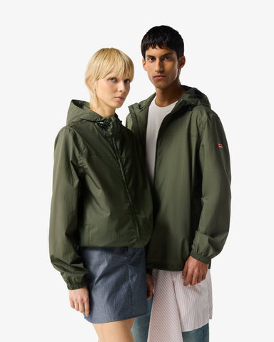 Unisex Kambaba Green Play Packable Shell Rain Jacket