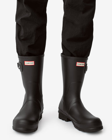 Men's Black Original Short Wellington Boot