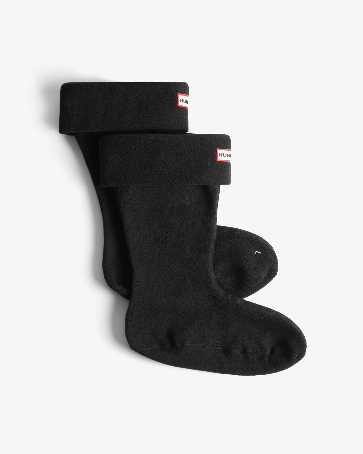 Black Recycled Downpour Fleece Short Boot Socks