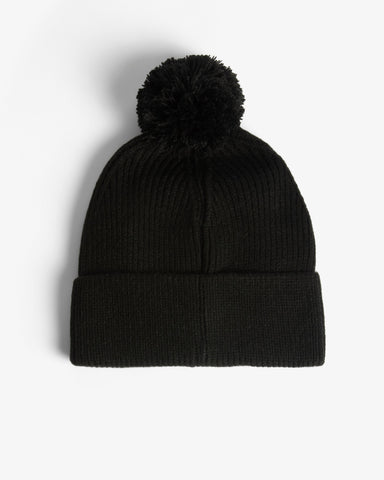 Unisex Black Skye Pom Pom Beanie