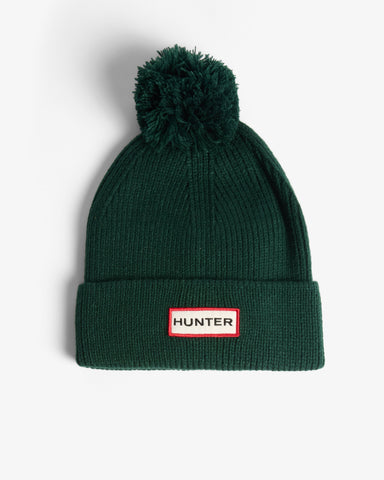 Unisex Hunter Green Skye Pom Pom Beanie