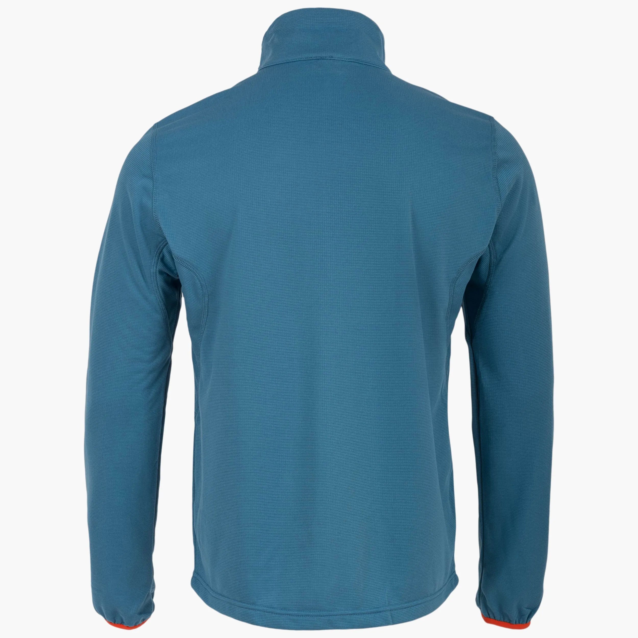 Hirta Grid Fleece from Wylie's Outdoor World Back View Steel Blue