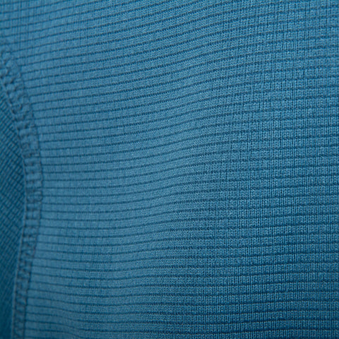Hirta Grid Fleece from Wylie's Outdoor World Fabric View Steel Blue