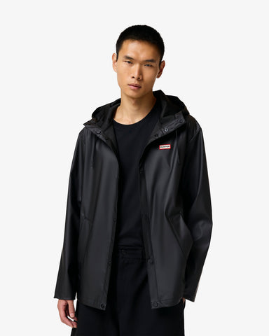 Unisex Black Downpour Izzy PU Hooded Jacket
