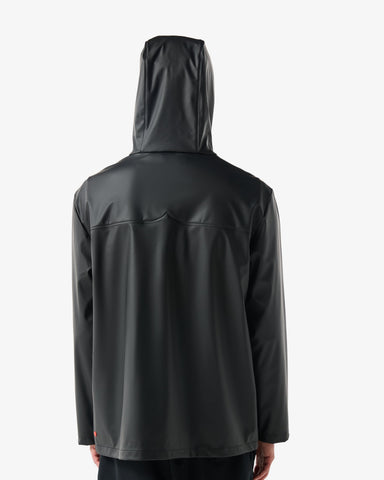 Unisex Black Downpour Izzy PU Hooded Jacket