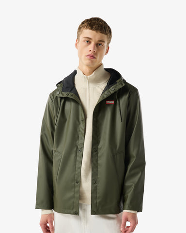 Unisex Kambaba Green Downpour Izzy PU Hooded Jacket