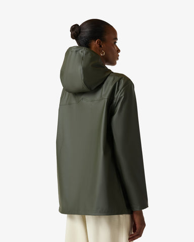 Unisex Kambaba Green Downpour Izzy PU Hooded Jacket