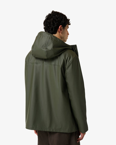 Unisex Kambaba Green Downpour Izzy PU Hooded Jacket