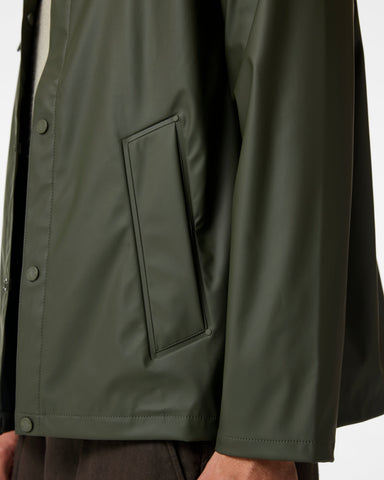 Unisex Kambaba Green Downpour Izzy PU Hooded Jacket