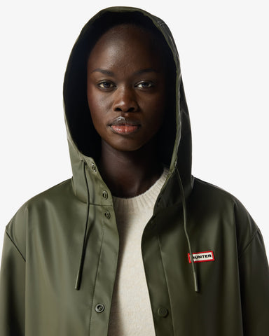 Unisex Kambaba Green Downpour Izzy PU Hooded Jacket