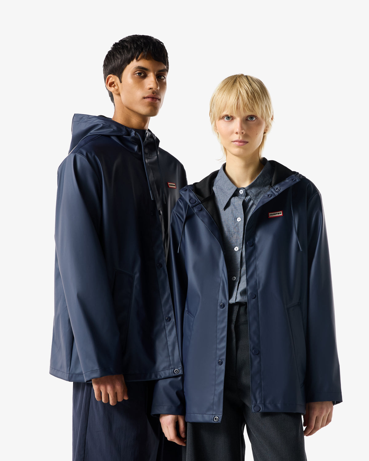 Unisex Nightsky Downpour Izzy PU Hooded Jacket