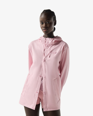 Unisex Parfait Pink Downpour Izzy PU Hooded Jacket