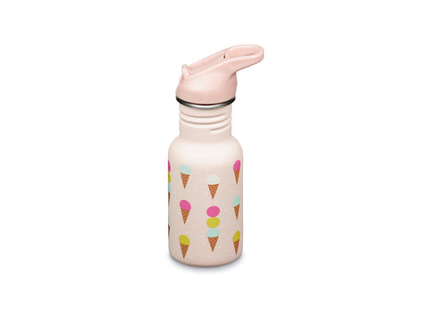Klean Kanteen 355ml Classic Kid's Water Bottle with Flip Seal Sport Cap