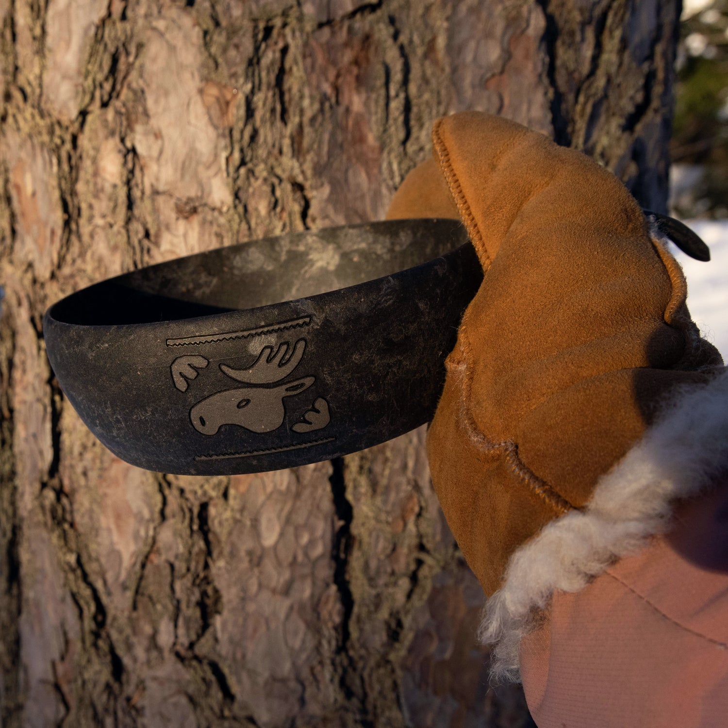 Kupilka 55 Kalevala Moose Camping Bowl - Kelo Black