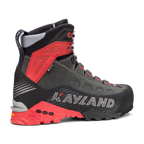 Kayland Stellar Nubuk GTX mountaineering boots with nubuck upper, Gore-Tex membrane, and protective rand.