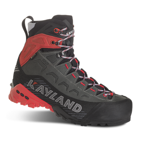Kayland Stellar Nubuck GTX mountaineering boots featuring Nubuck upper and Gore-Tex for protection and comfort.