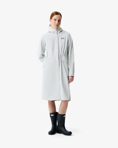Women's Dawn Blue Melissa PU Long Windbreaker