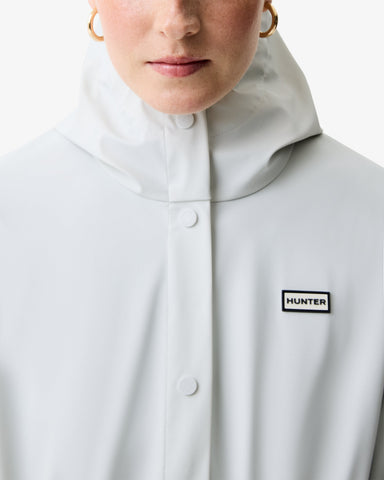 Women's Dawn Blue Melissa PU Long Windbreaker