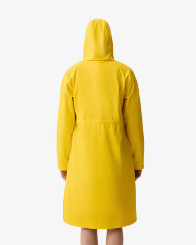 Women's Daffodil Melissa PU Long Windbreaker