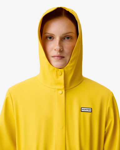 Women's Daffodil Melissa PU Long Windbreaker