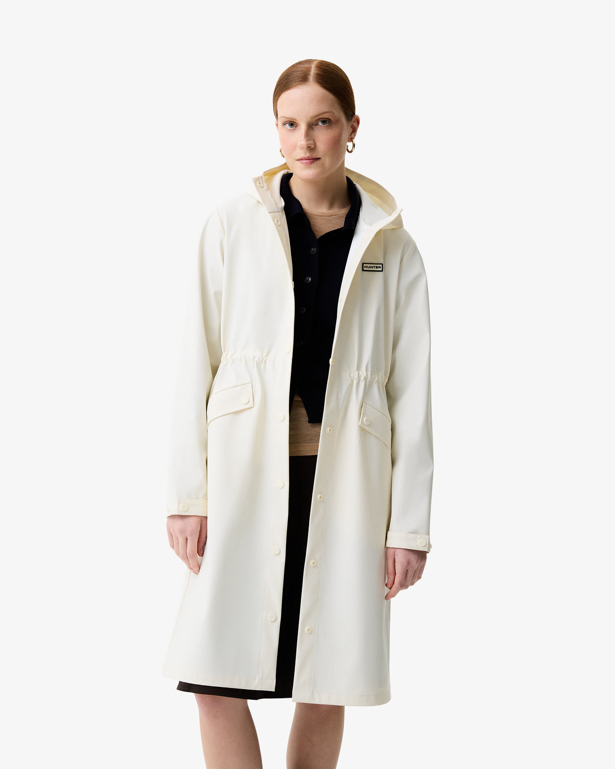 Women's Egret Melissa PU Long Windbreaker