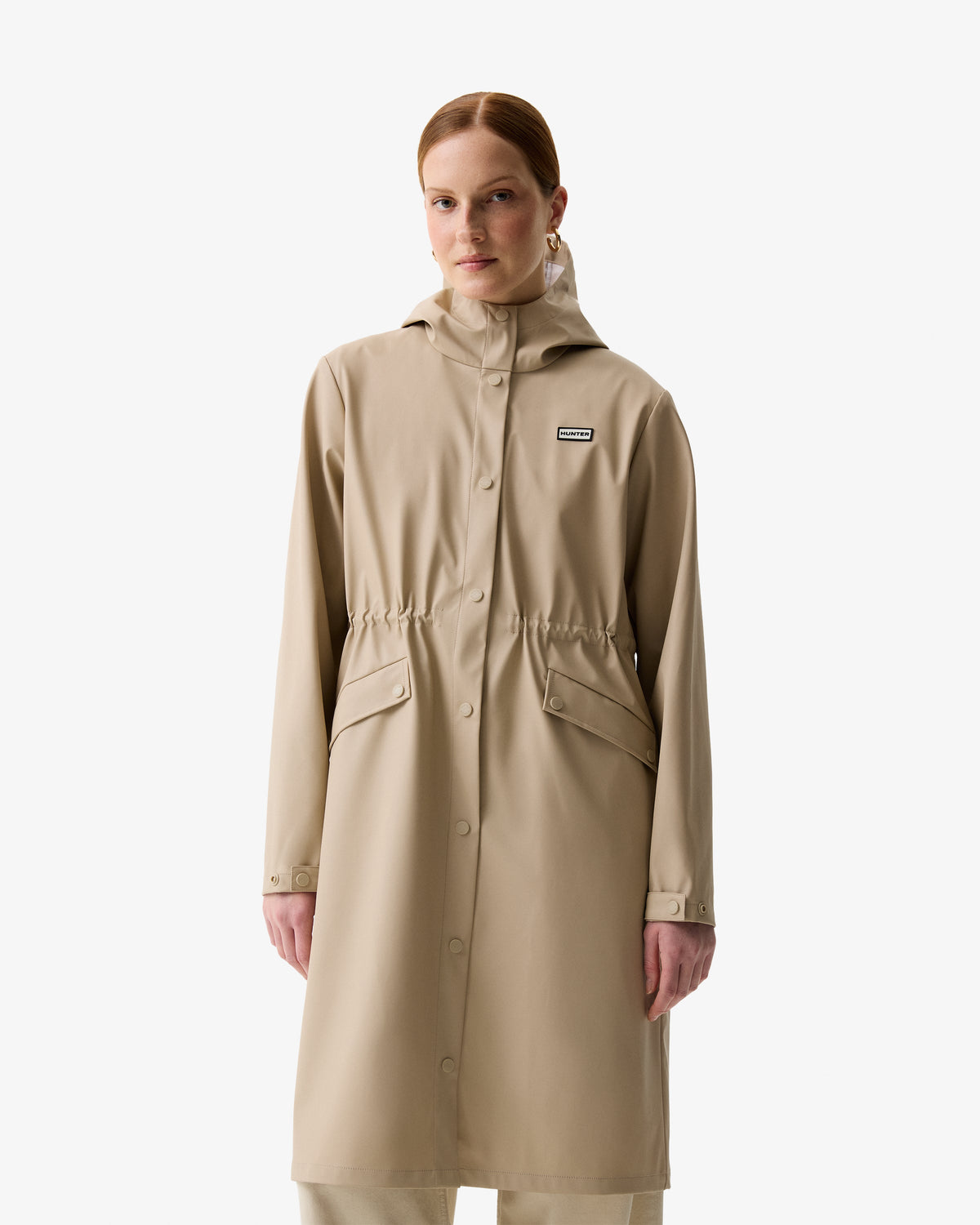 Women's Hummus Melissa PU Long Windbreaker