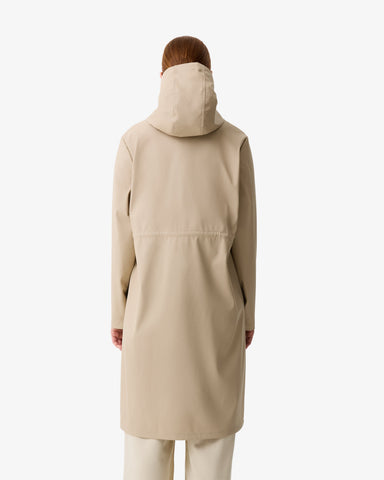 Women's Hummus Melissa PU Long Windbreaker