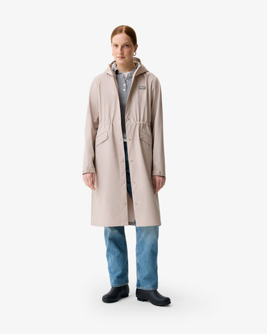 Women's Mushroom Melissa PU Long Windbreaker