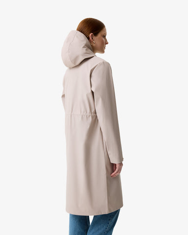 Women's Mushroom Melissa PU Long Windbreaker