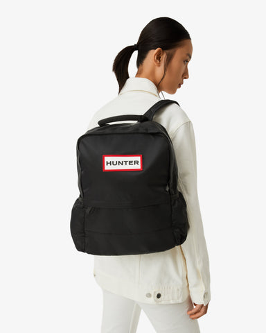Black Nylon Backpack