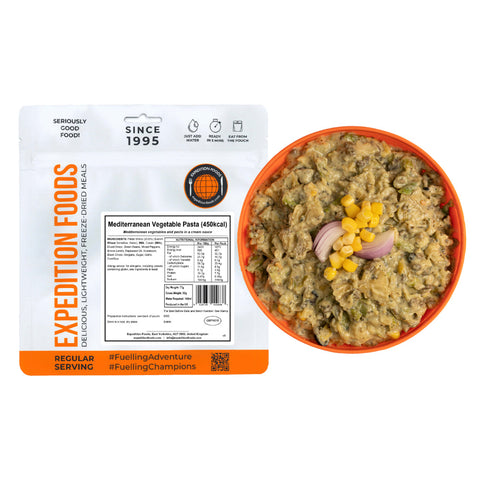 Expedition Foods Mediterranean Vegetable Pasta | Freeze-Dried Meal