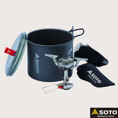 SOTO Amicus Gas Stove and New River Pot Combo