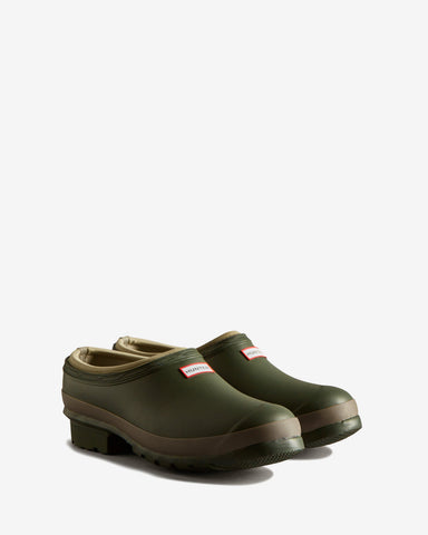 Men's Dark Olive Gardener Neoprene Lined Clogs