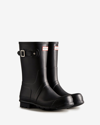 Men's Black Original Short Wellington Boot