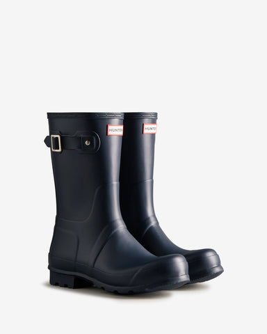 Men's Navy Original Short Wellington Boot